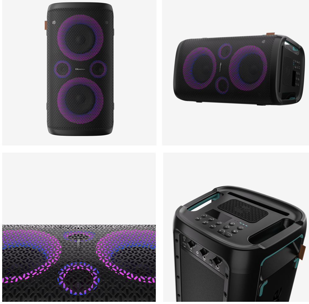 ALTAVOZ HISENSE PARTY STORM 300W BLUETOOTH KARAOKE - detalle