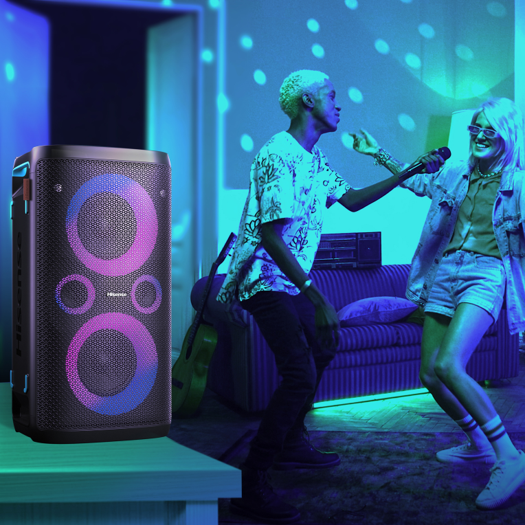 ALTAVOZ HISENSE PARTY STORM 300W BLUETOOTH KARAOKE - detalle