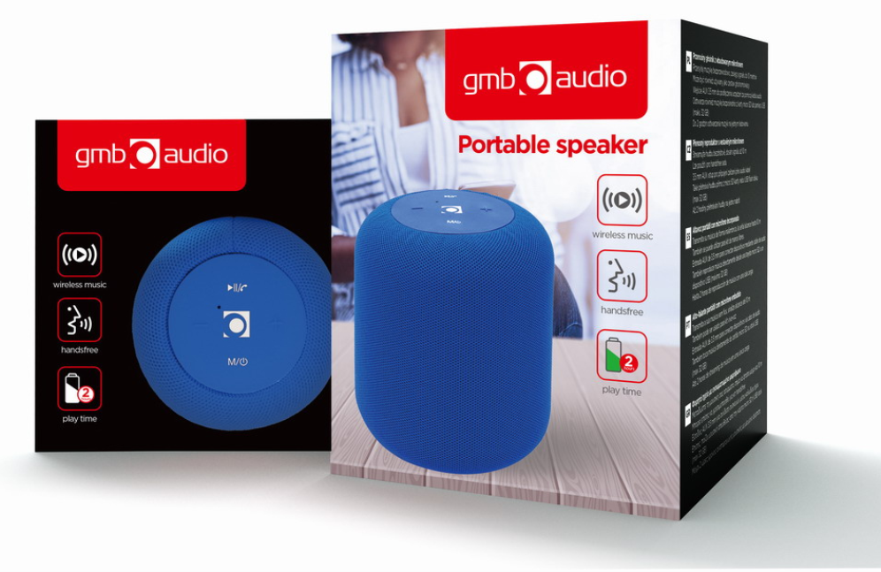 ALTAVOZ PORTATIL GEMBIRD 5W BLUETOOTH CON MICRO AZUL