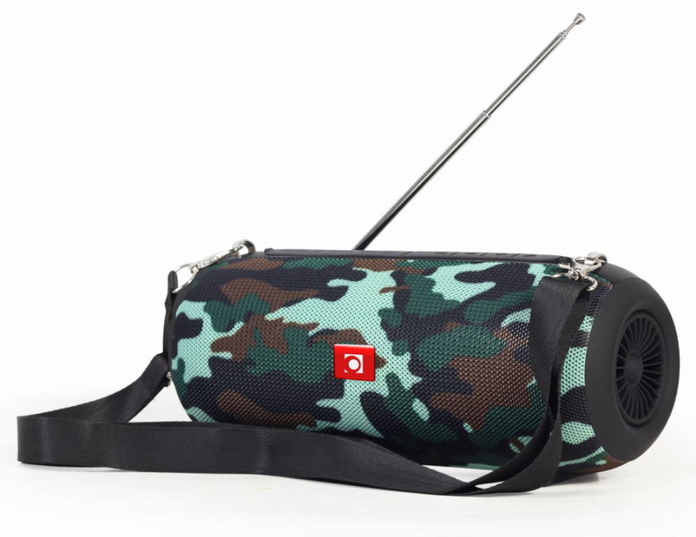 ALTAVOZ PORTATIL GEMBIRD SPK-BT-17-CM COM RADIO FM 2X5W RMS BLUETOOTH CAMUFLAJE - detalle