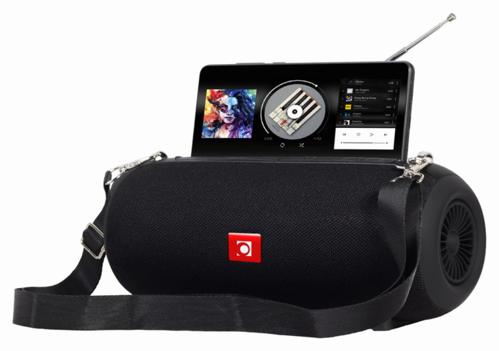 ALTAVOZ PORTATIL GEMBIRD SPK-BT-17 COM RADIO FM 2X5W RMS BLUETOOTH NEGRO - detalle