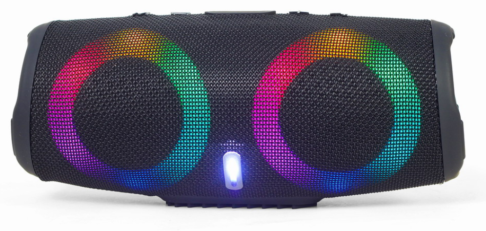 ALTAVOZ PORTATIL GEMBIRD SPK-BT-LED-02 10W BLUETOOTH NEGRO - detalle