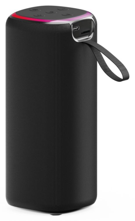 ALTAVOZ PORTATIL GEMBIRD SPK-BT-LED-08L 10W BT NEGRO LUZ LED - detalle