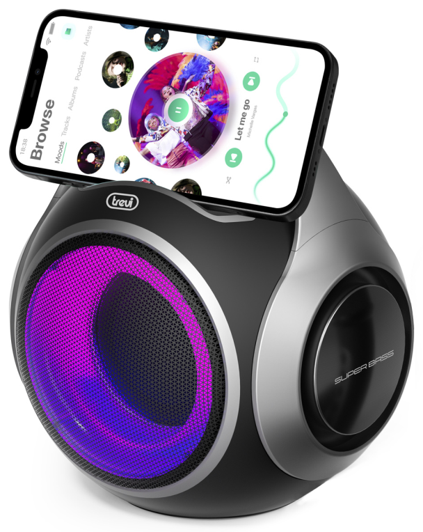 ALTAVOZ PORTATIL TREVI XR 8A 202 20W BT BLACK - detalle
