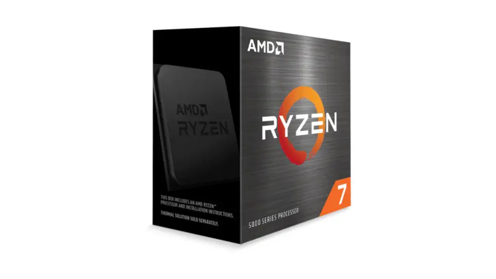 Procesador AMD Ryzen 7 5700G con velocidad de 3.8 GHz y 16 MB L3 en caja, ideal para computadoras de alto rendimiento.