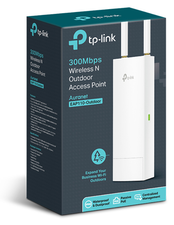 AP TP-LINK OMADA EAP110-OUTDOOR N300 EXTERIOR POE - detalle