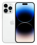 Teléfono inteligente Apple iPhone 14 Pro Max 6.7" en color plata, con doble SIM, 256 GB y pantalla iOS 16.