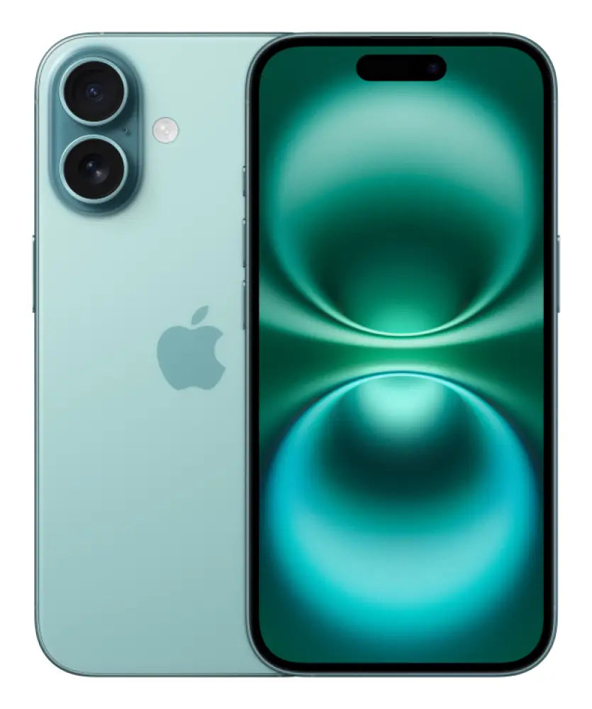 Apple iPhone 16 15.5 cm (6.1") SIM doble iOS 18 5G USB Tipo C 128 GB Verde azulado