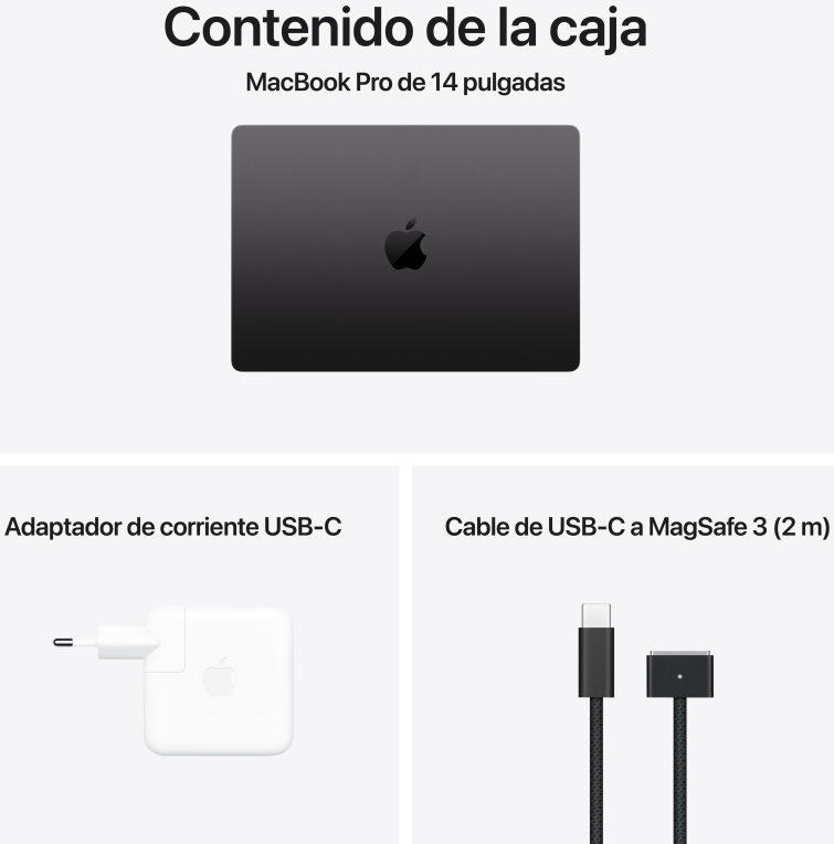 APPLE MACBOOK PRO M4 PRO 24GB 1TB 14C CPU 20C GPU 14" SPACE BLACK - detalle