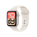 Reloj inteligente Apple Watch SE 3ª generación con pantalla OLED de 40 mm y acabado en aluminio color beige.