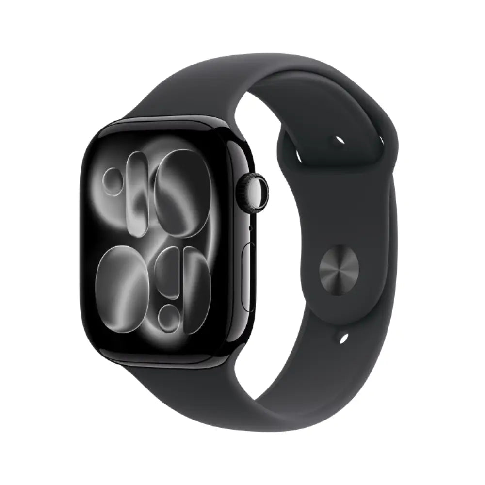 Reloj inteligente Apple Watch Series 11 OLED de 46 mm en color negro con pantalla táctil y conectividad 5G y GPS.
