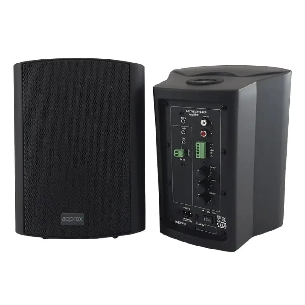 Approx Altavoces Pared Dig.2x30W kit de mont negro - detalle