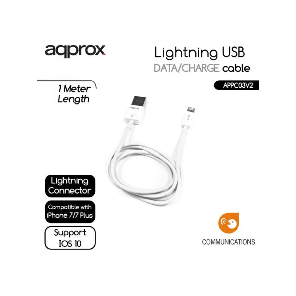 approx APPC03V2 Cable de datos/carga LIGHTNING/USB - detalle
