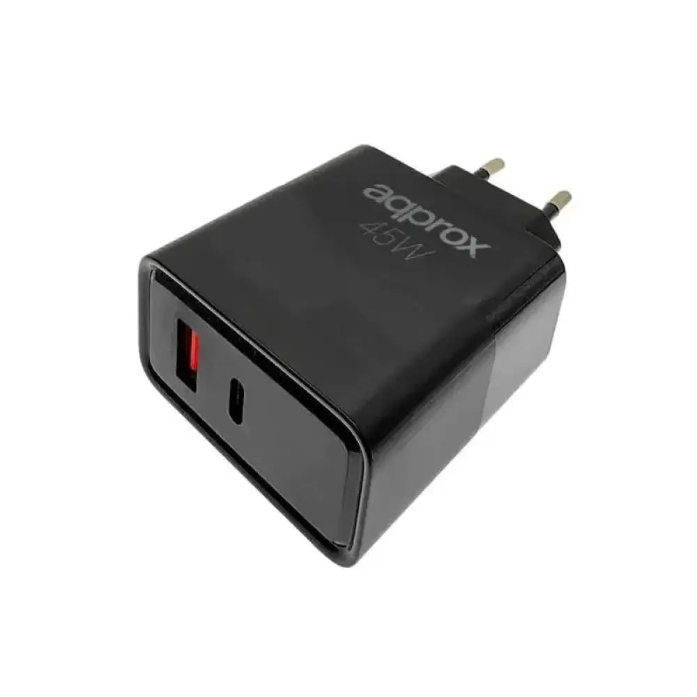 APPROX CARGADOR 45W QC 1 X USB A+ 1 X USB C+CABLE - detalle
