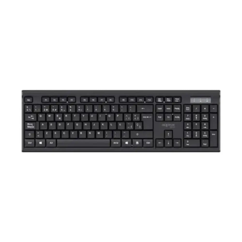 APPROX Teclado+raton inal. MX410 Negro - detalle
