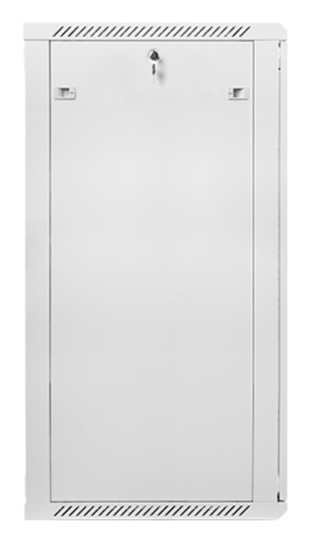 ARAMRIO LANBERG MURAL RACK 19" 27U/600X600 FLAT PACK PUERTA CRISTAL GRIS - detalle