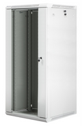 ARAMRIO LANBERG MURAL RACK 19" 27U/600X600 FLAT PACK PUERTA CRISTAL GRIS