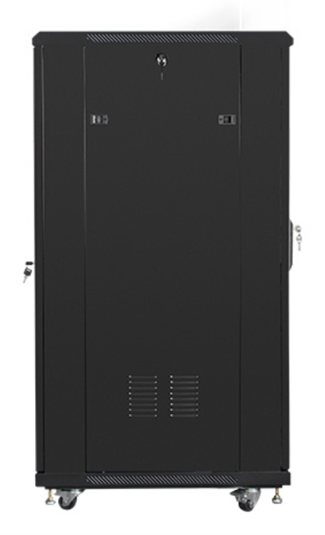 ARMARIO LANBERG 19" 27U 600X800 FLAT PACK NEGRO CON PUERTA DE CRISTAL - detalle