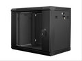 Lanberg WF01-6409-10B armario rack 9U Bastidor de pared Negro