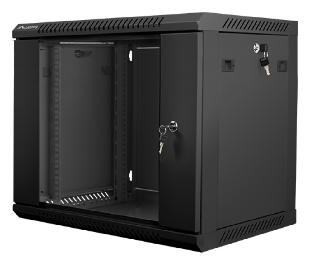 ARMARIO LANBERG 9U 600X450X512 AUTO ENSAMBLADO RACK 19 HASTA 60 KG NEGRO