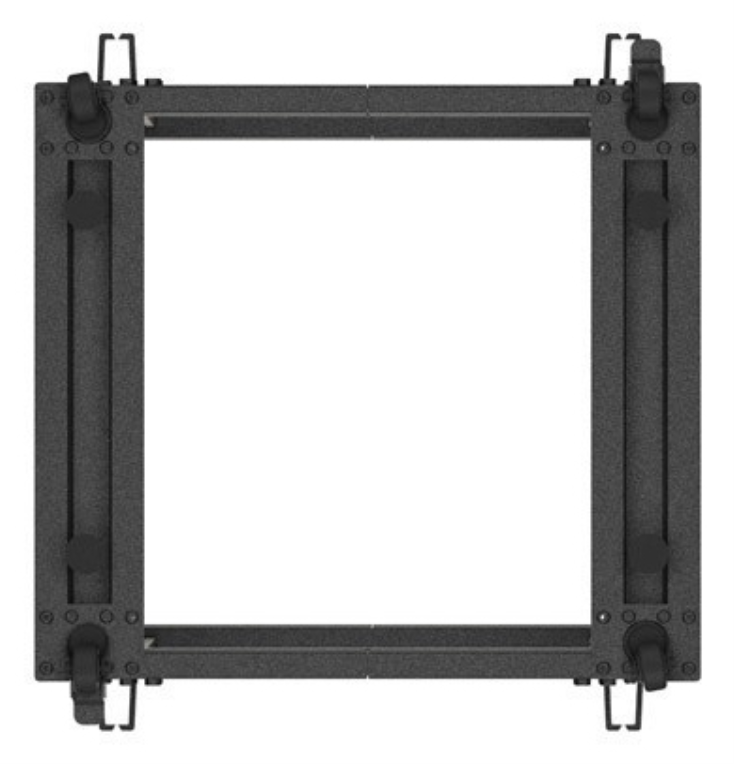 ARMARIO LANBERG ABIERTO RACK 19" 12U 600X600 AJUSTABLE HASTA 1100 NEGRO - detalle