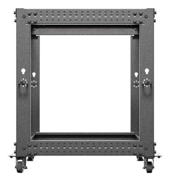 ARMARIO LANBERG ABIERTO RACK 19" 12U 600X600 AJUSTABLE HASTA 1100 NEGRO - detalle