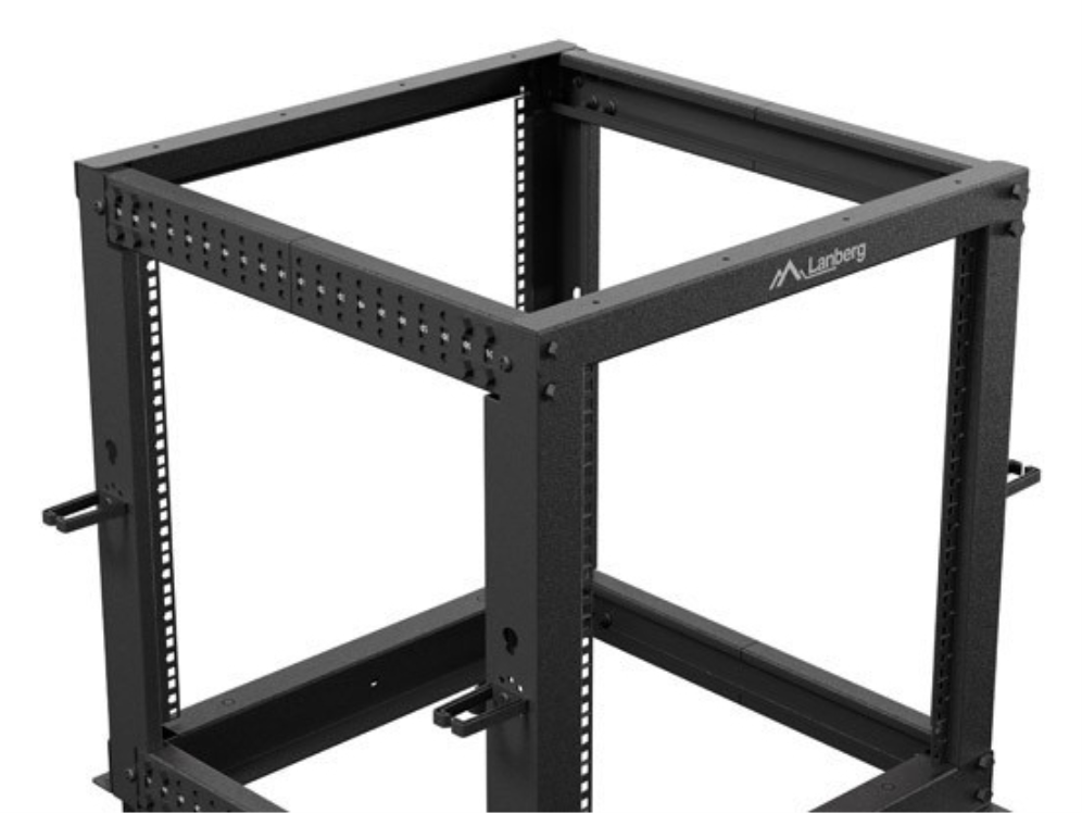 ARMARIO LANBERG ABIERTO RACK 19" 12U 600X600 AJUSTABLE HASTA 1100 NEGRO - detalle
