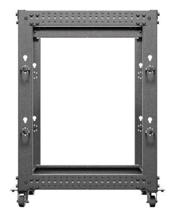 ARMARIO LANBERG ABIERTO RACK 19" 15U 600X600 AJUSTABLE HASTA 1100 NEGRO - detalle