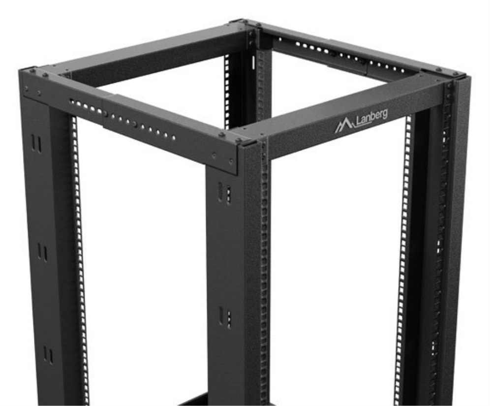 ARMARIO LANBERG ABIERTO RACK 19" 18U 600X800 NEGRO - detalle