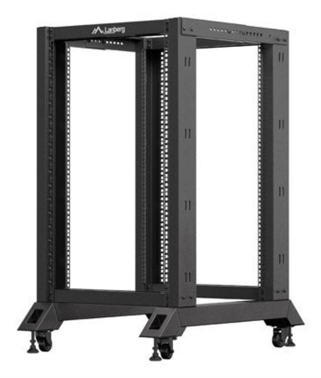 ARMARIO LANBERG ABIERTO RACK 19" 18U 600X800 NEGRO - detalle
