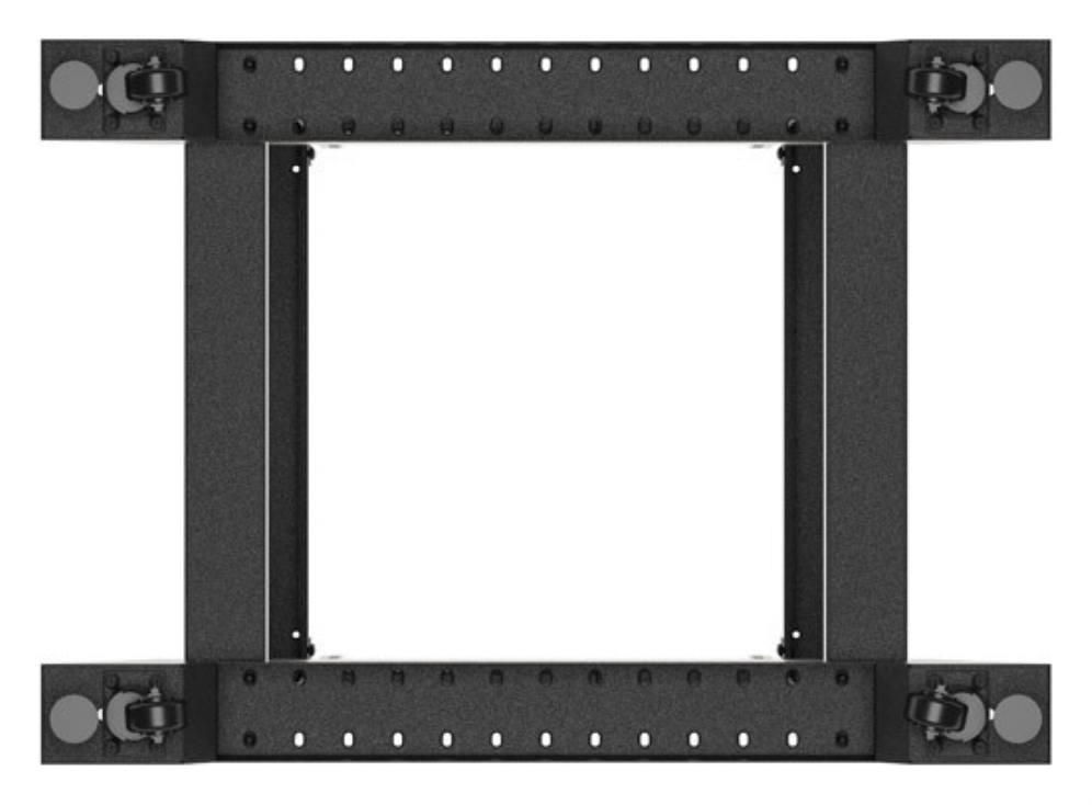 ARMARIO LANBERG ABIERTO RACK 19" 18U 600X800 NEGRO - detalle