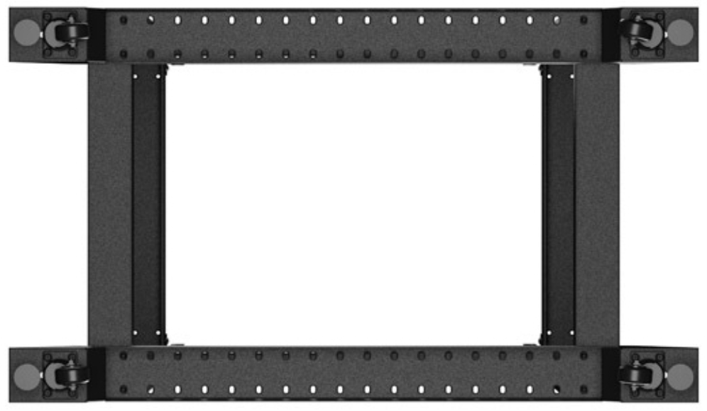 ARMARIO LANBERG ABIERTO RACK 19” 22U 600X1000 NEGRO - detalle