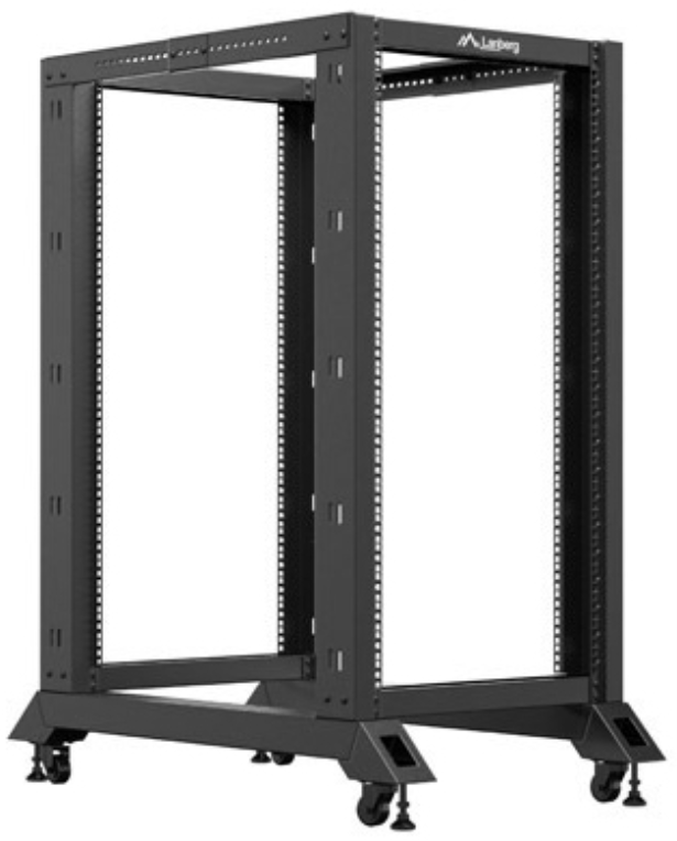ARMARIO LANBERG ABIERTO RACK 19” 22U 600X1000 NEGRO - detalle