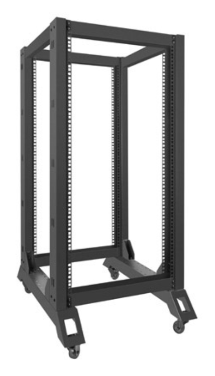 ARMARIO LANBERG ABIERTO RACK 19" 22U 600X800 NEGRO - detalle