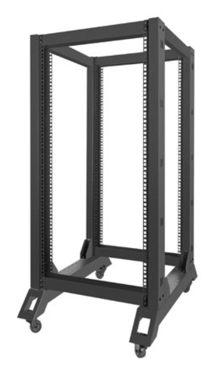 ARMARIO LANBERG ABIERTO RACK 19" 22U 600X800 NEGRO - detalle