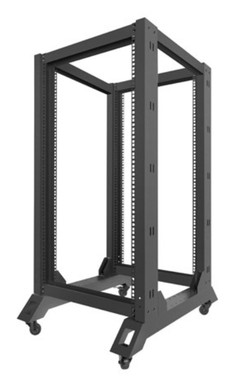 ARMARIO LANBERG ABIERTO RACK 19" 22U 600X800 NEGRO - detalle