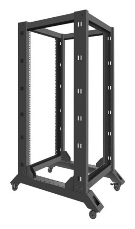 ARMARIO LANBERG ABIERTO RACK 19" 27U 600X800 NEGRO - detalle
