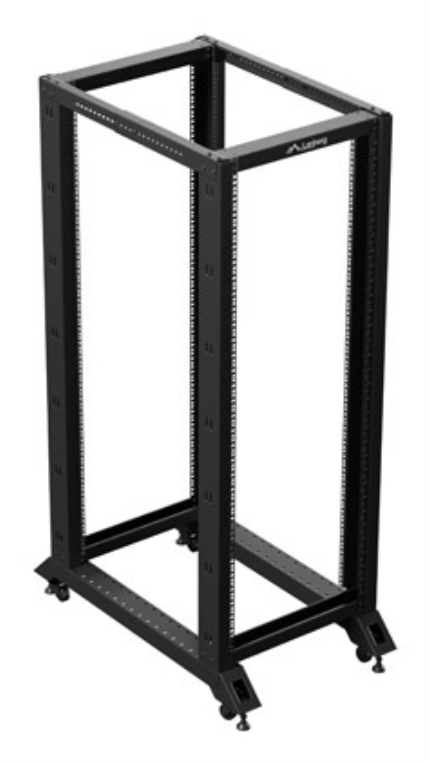ARMARIO LANBERG ABIERTO RACK 19" 32U 600X1000 NEGRO - detalle