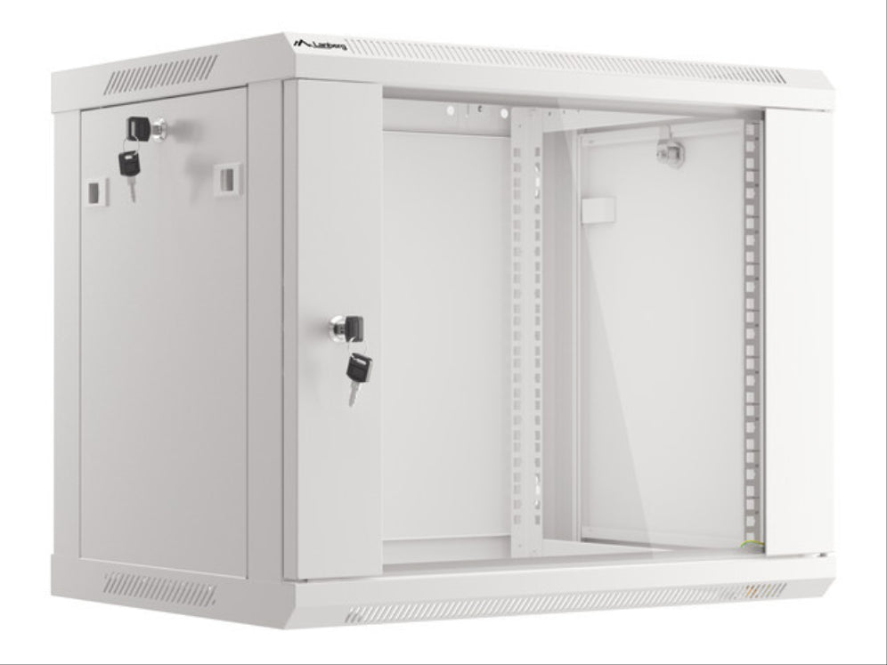 Lanberg WF01-6409-10S armario rack 9U Bastidor de pared Gris