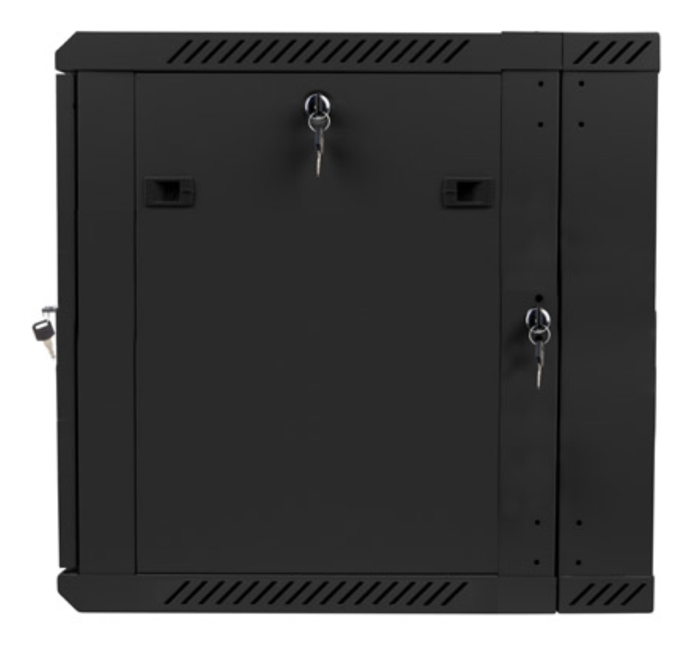 ARMARIO LANBERG MURAL DOBLE SECCION RACK 19" 12U/600X600 FLAT PACK NEGRO - detalle