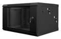 ARMARIO LANBERG MURAL DOBLE SECCION RACK 19" 6U/600X600 FLAT PACK NEGRO