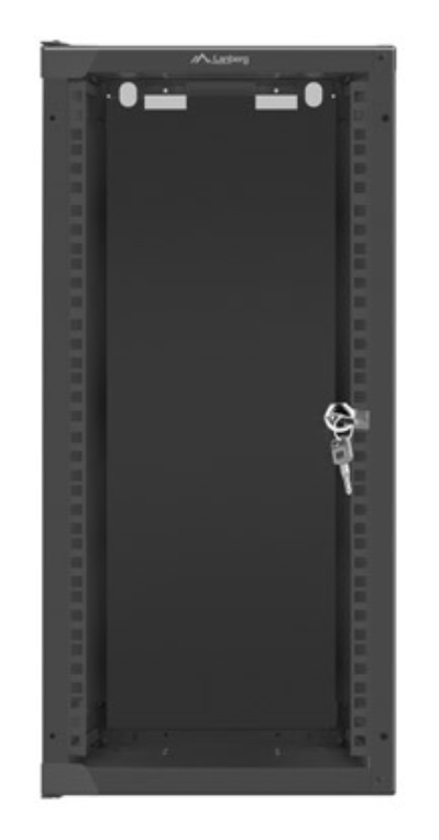 ARMARIO LANBERG MURAL RACK 10" 12U/280X310 FLAT PACK NEGRO PUERTA CRISTAL - detalle
