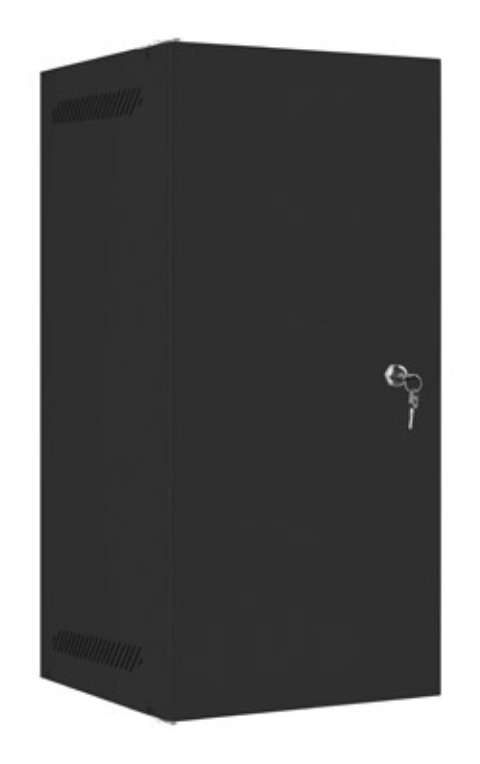 ARMARIO LANBERG MURAL RACK 10" 12U/280X310 FLAT PACK NEGRO PUERTA METAL