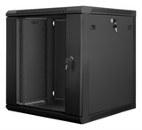 Lanberg WF01-6612-10B armario rack 12U Bastidor de pared Negro