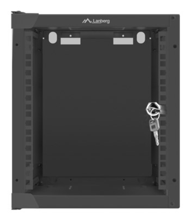 ARMARIO LANBERG MURAL RACK 10" 6U/280X310 FLAT PACK NEGRO PUERTA CRISTAL - detalle