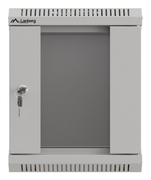 ARMARIO LANBERG MURAL RACK 10" 6U/300X300 FLAT PACK GRIS PUERTA CRISTAL - detalle