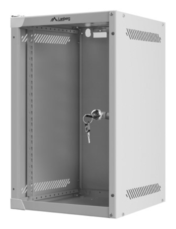 ARMARIO LANBERG MURAL RACK 10" 9U 280X310 FLAT PACK GRIS - detalle
