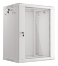 ARMARIO LANBERG MURAL RACK 19" 15U 600X450 FLAT PACK V2 PUERTA CRISTAL GRIS