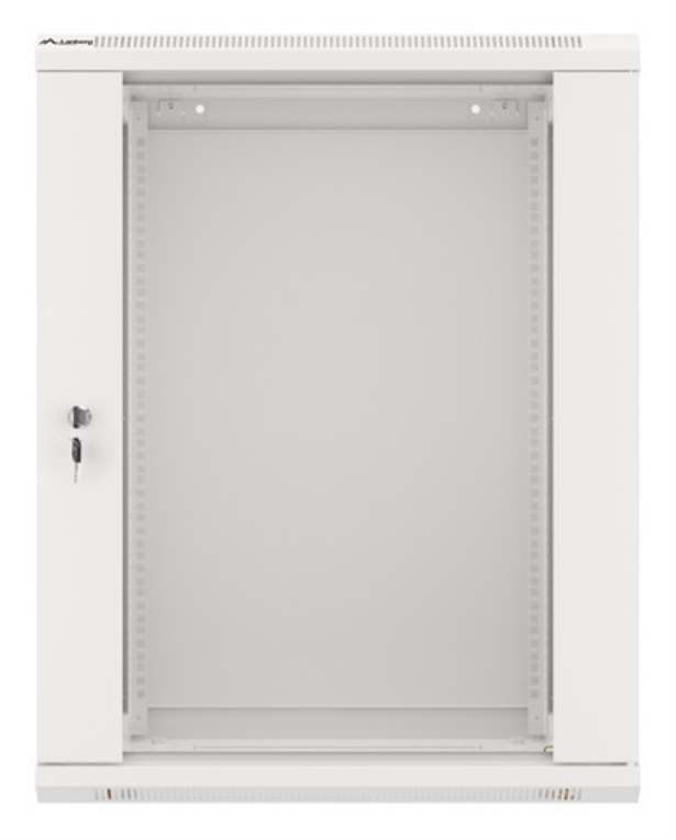 ARMARIO LANBERG MURAL RACK 19" 15U 600X450 FLAT PACK V2 PUERTA CRISTAL GRIS - detalle