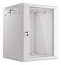 ARMARIO LANBERG MURAL RACK 19" 15U 600X600 FLAT PACK GRIS PUERTA CRISTAL
